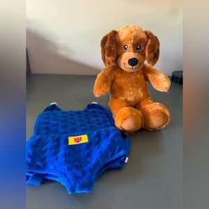 Build A Bear plush dog with BAB backpack - 18" Tall. Mint condition.